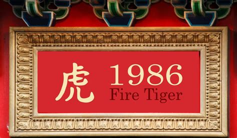 1986 in chinese calendar|1986 chinese zodiac fire tiger year.